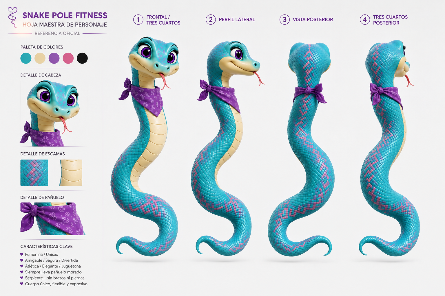 Mascota oficial de Snake Pole Fitness